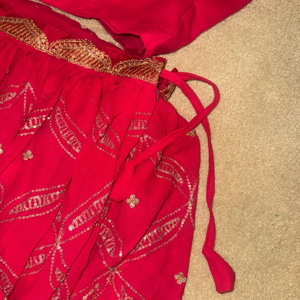 Pink Lehenga with Dupatta - Picture 6 of 15